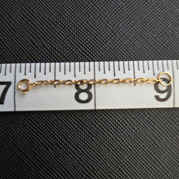 Gold Extender for necklace or bracelet - Picture 3 of 17